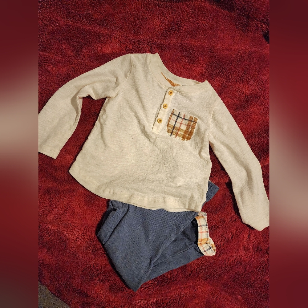 Boys Tahari long-sleeve shirt and pant set Size - 2T